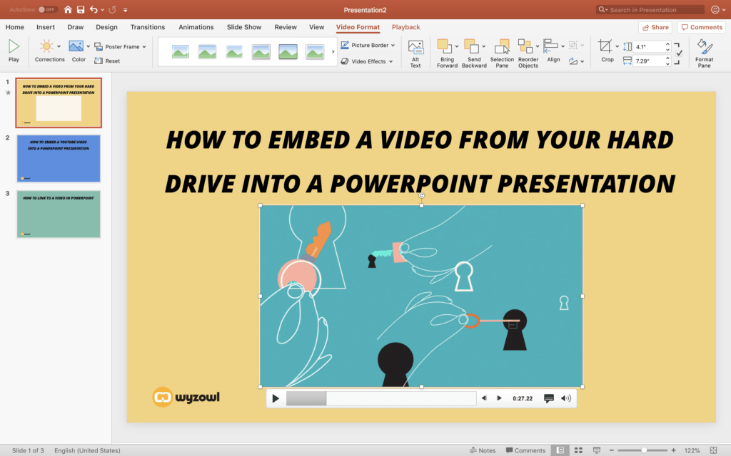 how to get a video into a powerpoint presentation