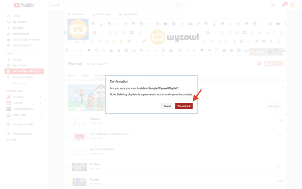 How to Delete a Playlist on YouTube (in 22 Seconds!) | Wyzowl