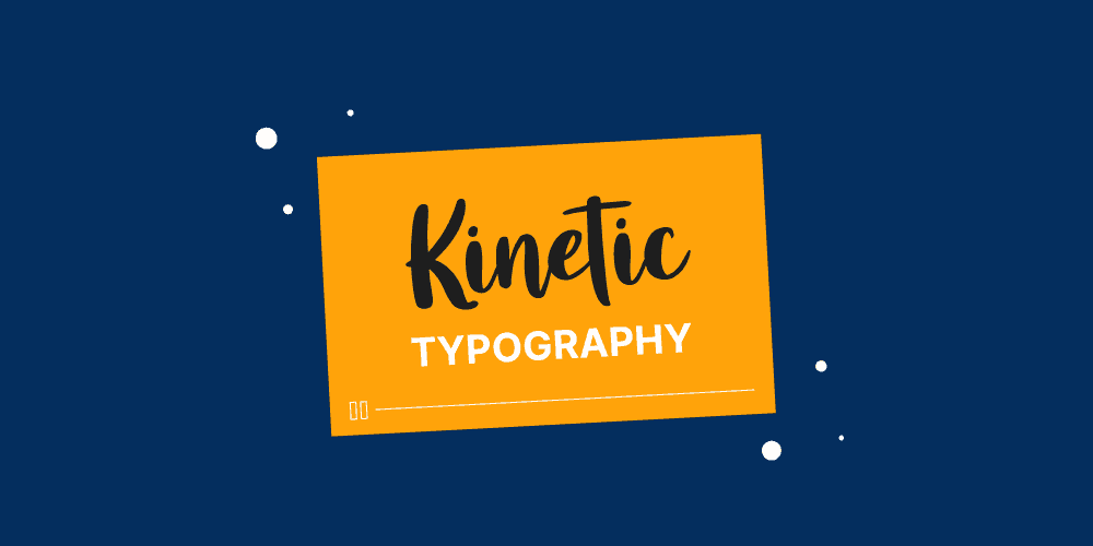 Videos that use kinetic typography