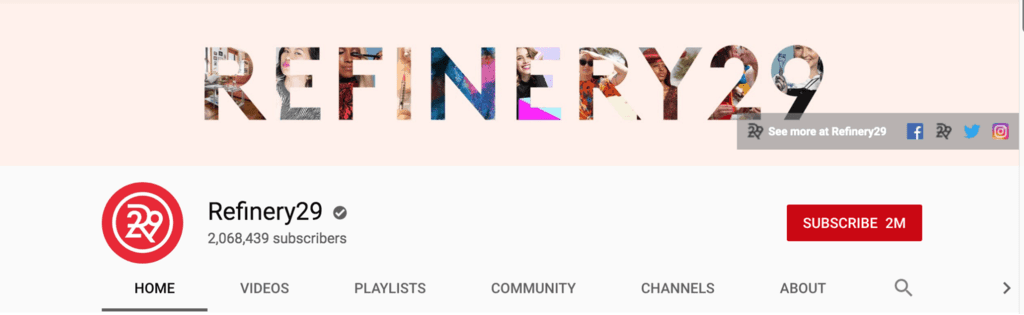 refinery29 youtube banner