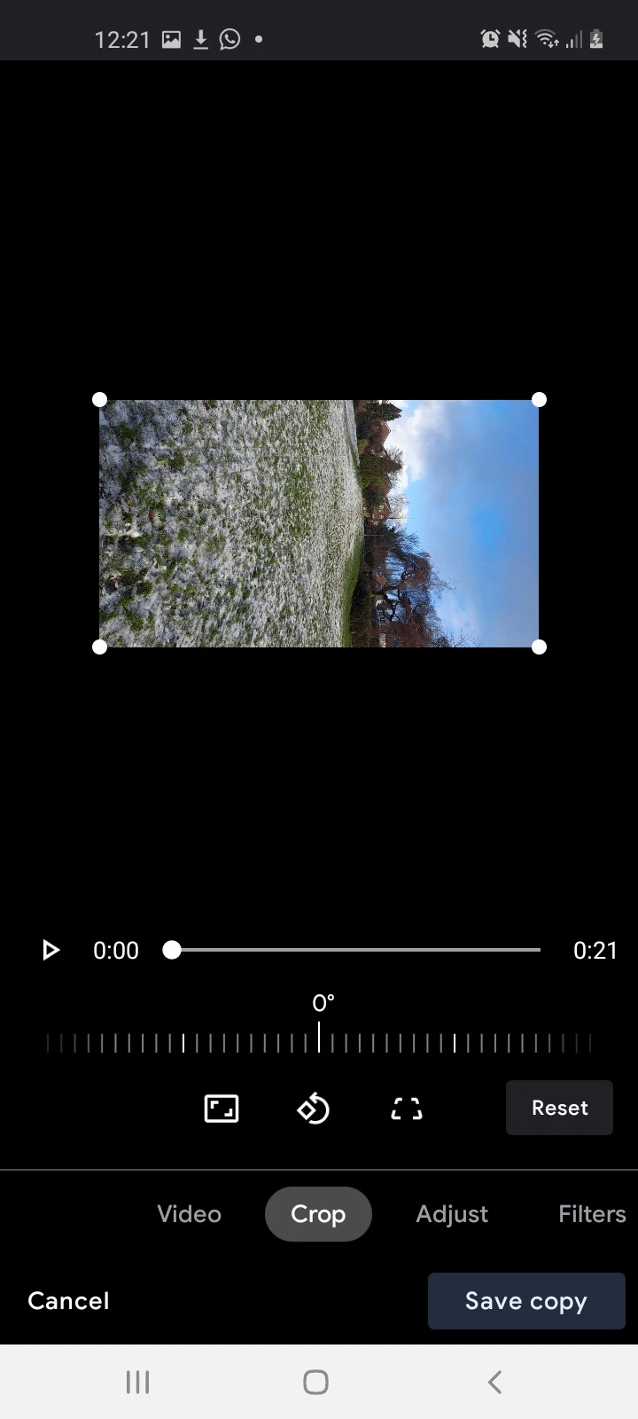 How to rotate a video on Android