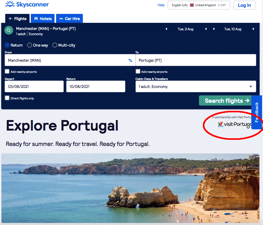 Skyscanner + Visit Portugal