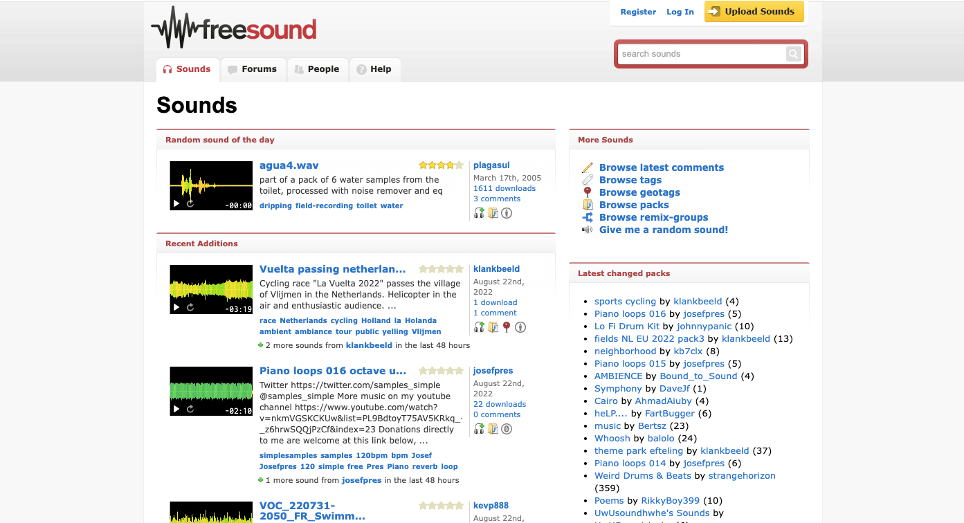 Studio Audio Search Needs Categories (sfx, music, ambient, etc