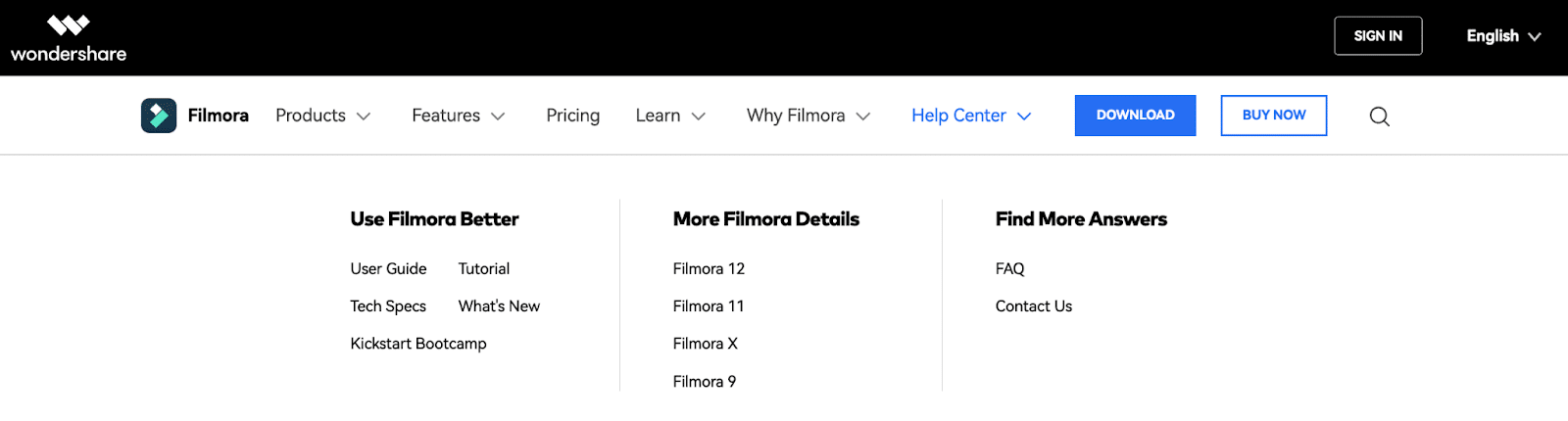 Filmora customer support